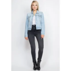 ASHLEY VINTAGE CHARM BY 26 Juniors' Denim Jacket -Carhar Clothing Shop 2083875 406 alt3