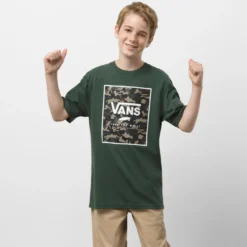 VANS Boys' Print Box Short-Sleeve Graphic Tee -Carhar Clothing Shop 2083887 308 alt2