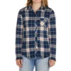 NO COMMENT Juniors' Faux Sherpa-Lined Flannel