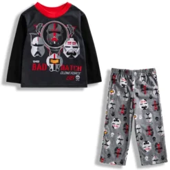 BAD BATCH Boys' Long Sleeve Pajamas, 2 Piece