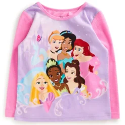 DISNEY Girls' Princesses Long-Sleeve Pajamas, 2-Piece Set -Carhar Clothing Shop 2084058 607 alt2