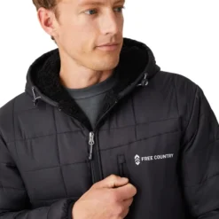FREE COUNTRY Men's FreeCycle Bedrock Sherpa Lined Puffer Jacket 7 FREE COUNTRY Men's FreeCycle Bedrock Sherpa Lined Puffer Jacket -Carhar Clothing Shop 2084077 001 alt3