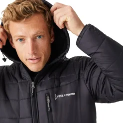 FREE COUNTRY Men's FreeCycle Bedrock Sherpa Lined Puffer Jacket 8 FREE COUNTRY Men's FreeCycle Bedrock Sherpa Lined Puffer Jacket -Carhar Clothing Shop 2084077 001 alt4