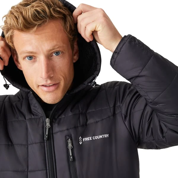FREE COUNTRY Men's FreeCycle Bedrock Sherpa Lined Puffer Jacket 4 FREE COUNTRY Men's FreeCycle Bedrock Sherpa Lined Puffer Jacket - Image 4