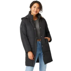 FREE COUNTRY Women's FreeCycle Lansby Long Puffer Jacket -Carhar Clothing Shop 2084089 001 alt2