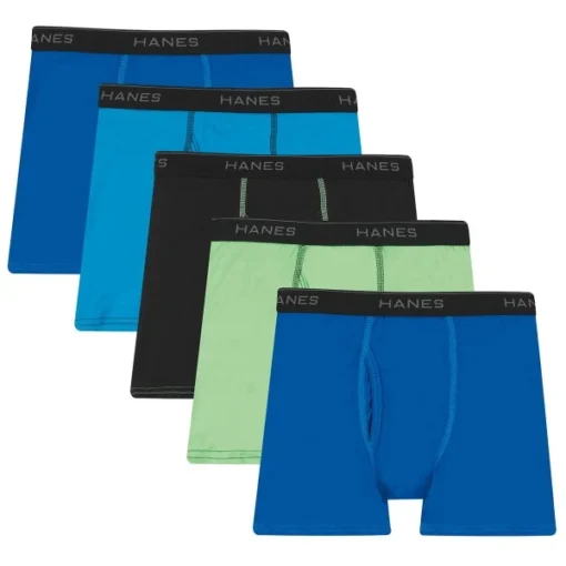 HANES Boys' Ultimate Lightweight Boxer Briefs, 5-Pack 5 HANES Boys' Ultimate Lightweight Boxer Briefs, 5-Pack -Carhar Clothing Shop 2084125 901 main