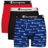 CHAMPION Men's Everyday Stretch Boxer Briefs, 3 Pack