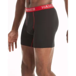 HANES Ultimate Men's Stretch Boxer Briefs, 5-Pack Extended Size -Carhar Clothing Shop 2084159 001 alt3