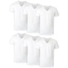 HANES Men's FreshIQ ComfortSoft V-Neck Undershirts, 6-Pack XXL
