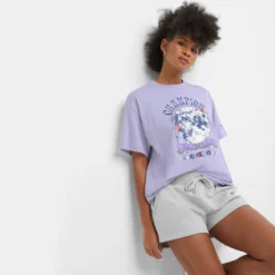 CHAMPION Women's Classic Short-Sleeve Loose Tee -Carhar Clothing Shop 2084216 508 alt4