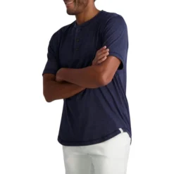 CHAPS Men's Short-Sleeve Henley -Carhar Clothing Shop 2084237 402 alt2