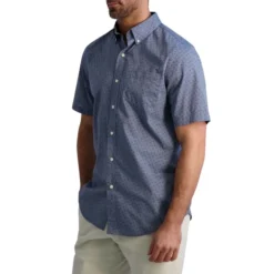 CHAPS Men's Woven Short-Sleeve Shirt -Carhar Clothing Shop 2084244 405 alt2
