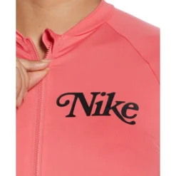 NIKE Women's Logo Zip Long-Sleeve Hydroguard -Carhar Clothing Shop 2084434 804 alt2