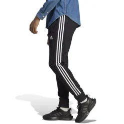 ADIDAS Men's Essentials Tapered Cuffed 2-Stripes Pants -Carhar Clothing Shop 2084545 001 alt3