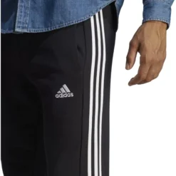 ADIDAS Men's Essentials Tapered Cuffed 2-Stripes Pants -Carhar Clothing Shop 2084545 001 alt5