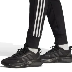 ADIDAS Men's Essentials Tapered Cuffed 2-Stripes Pants -Carhar Clothing Shop 2084545 001 alt7