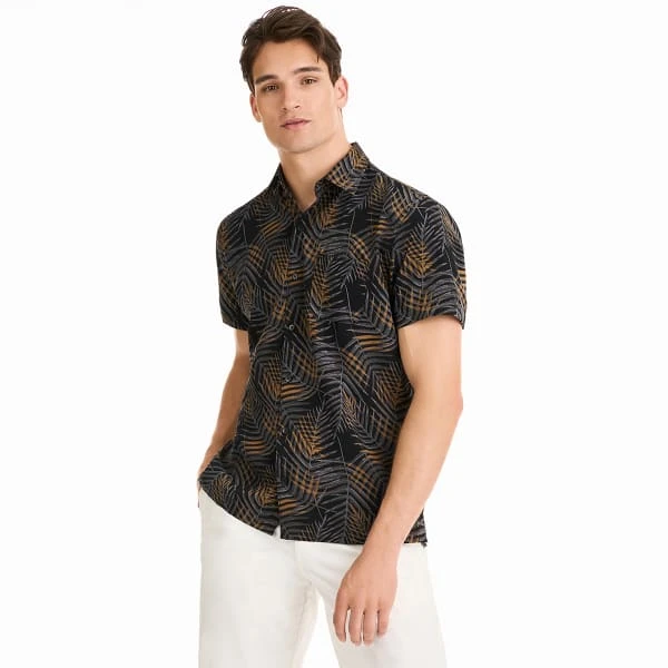 VAN HEUSEN Men's Weekend Woven Short-Sleeve Shirt 1 VAN HEUSEN Men's Weekend Woven Short-Sleeve Shirt