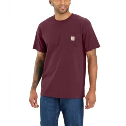 CARHARTT Men's Relaxed Fit Heavyweight Short-Sleeve Pocket Tee -Carhar Clothing Shop 2085005 503 alt2