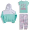 RBX Girls' Hoodie, Tee & Leggings, 3-Piece Set