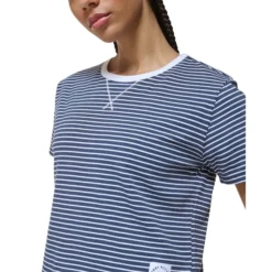 TOMMY HILFIGER Women's Cropped Short-Sleeve Crew -Carhar Clothing Shop 2085560 402 alt2