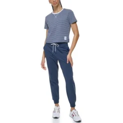 TOMMY HILFIGER Women's Cropped Short-Sleeve Crew -Carhar Clothing Shop 2085560 402 alt3