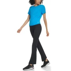 TOMMY HILFIGER Women's Sport High Rise Flare Compression Leggings -Carhar Clothing Shop 2085564 001 alt4