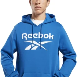 REEBOK Men's Identity Fleece Stacked Logo Pullover Hoodie -Carhar Clothing Shop 2085581 405 alt3