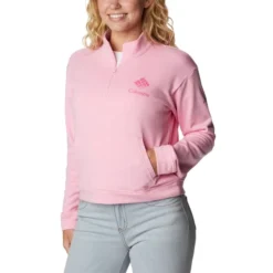 COLUMBIA Women's Trek French Terry Half-Zip Sweatshirt 8 COLUMBIA Women's Trek French Terry Half-Zip Sweatshirt -Carhar Clothing Shop 2085709 609 alt3