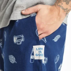 LIFE IS GOOD Men's IPA Beer Classic Sleep Pants -Carhar Clothing Shop 2086092 403 alt3