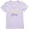 LIFE IS GOOD Women's Beach Please Short-Sleeve Vee