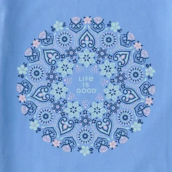 LIFE IS GOOD Women's Wildflower Mandala Crusher Tee -Carhar Clothing Shop 2086110 405 alt1