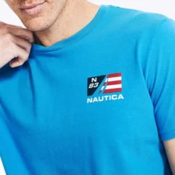 NAUTICA Men's Sustainably Crafted Short-Sleeve Sail Team Tee -Carhar Clothing Shop 2086135 405 alt2