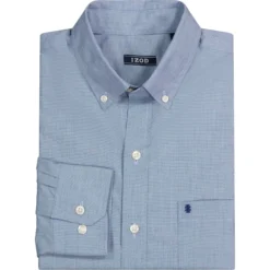 IZOD Men's Premium Essential Classic Fit Long-Sleeve Button-Down Shirt -Carhar Clothing Shop 2086841 406 alt4