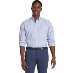 IZOD Men's Premium Essential Classic Fit Long-Sleeve Button-Down Shirt