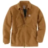 CARHARTT Men's 104293 Loose Fit Washed Duck Sherpa-Lined Coat