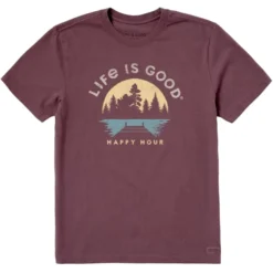 LIFE IS GOOD Men's Dockside Happy Hour Short Sleeve Tee
