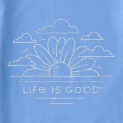 LIFE IS GOOD Women's Sunflower Sunrise Short-Sleeve Crusher Tee -Carhar Clothing Shop 2087654 405 alt1
