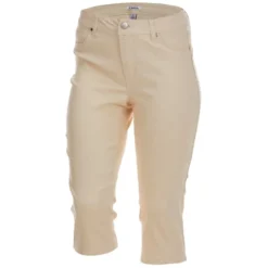 D. JEANS Women's High-Waisted Recycled Twill Capri