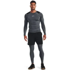 UNDER ARMOUR Men's HeatGear Vent Compression Long-Sleeve Tee -Carhar Clothing Shop 2089100 004 alt6