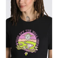 VANS Juniors' Resort Mix Cropped Short-Sleeve Tee -Carhar Clothing Shop 2089356 001 alt2