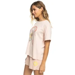 ROXY Juniors' Moonlight Sunset A Oversized Boyfriend Short-Sleeve Tee -Carhar Clothing Shop 2089413 807 alt2