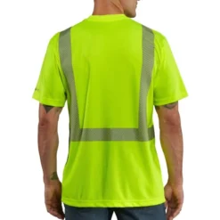 CARHARTT Men's 100495 High-Vis Force Relaxed Fit Lightweight Short-Sleeve Class 2 Tee -Carhar Clothing Shop 2089800 305 alt2