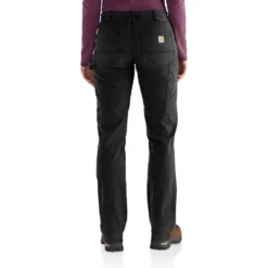 CARHARTT Women's 102323 Rugged Flex Loose Fit Canvas Double-Front Work Pant -Carhar Clothing Shop 2089810 001 alt3