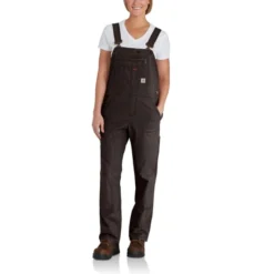 CARHARTT Women's 102438 Rugged Flex Loose Fit Canvas Bib Overall -Carhar Clothing Shop 2089812 270 alt2