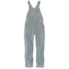 CARHARTT Women's 103042 Relaxed Fit Denim Railroad Stripe Bib Overall