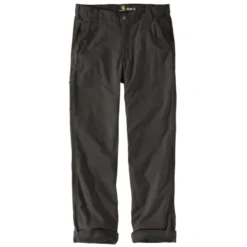 CARHARTT Men's 103342 Rugged Flex Relaxed Fit Canvas Knit-Lined Utility Work Pants, Extended Sizes