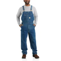 CARHARTT Men's 104672 Loose Fit Denim Bib Overalls -Carhar Clothing Shop 2089880 032 alt2