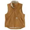 CARHARTT Men's 104981 Flame Resistant Relaxed Fit Duck Sherpa-Lined Mock Neck Vest, Extended Sizes