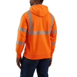 CARHARTT Men's 104987 High-Visibility Rain Defender Loose Fit Midweight Class 3 Sweatshirt -Carhar Clothing Shop 2089904 845 alt2