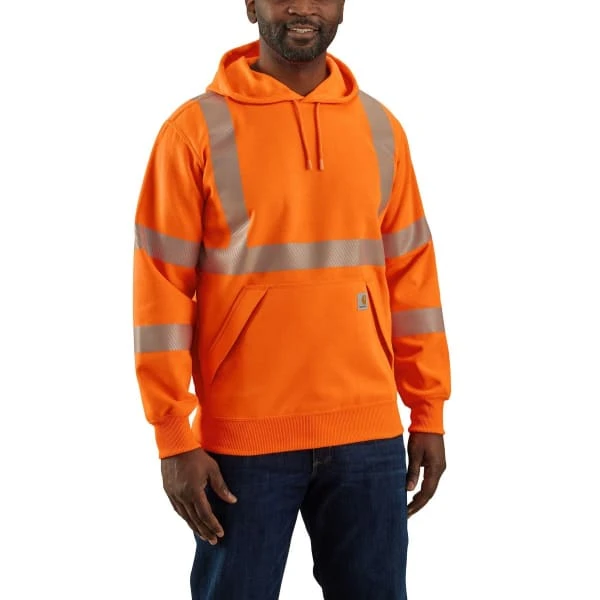 CARHARTT Men's 104987 High-Visibility Rain Defender Loose Fit Midweight Class 3 Sweatshirt, Extended Sizes 2 CARHARTT Men's 104987 High-Visibility Rain Defender Loose Fit Midweight Class 3 Sweatshirt, Extended Sizes - Image 2
